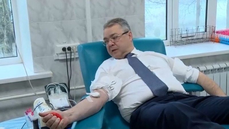Губернатор Ставрополья: Считаю донорство крови своим гражданским долгом