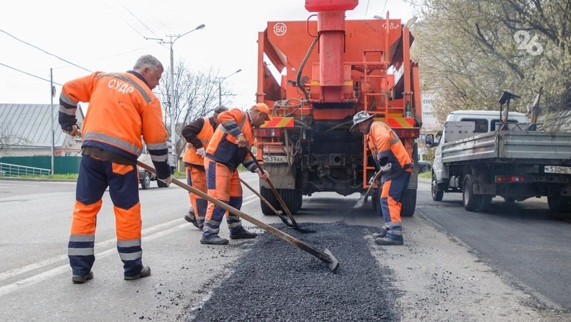 Ямочный ремонт на 120 тыс. кв. м дорог Ставрополья завершат к началу мая