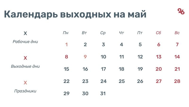 В мае ставропольцев ждёт 11 выходных дней