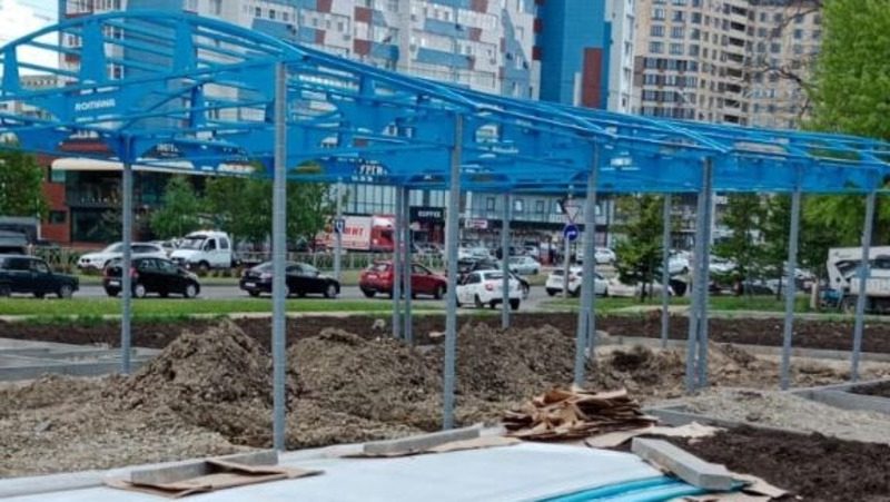 Благоустройство общественных пространств продолжается в Ставрополе