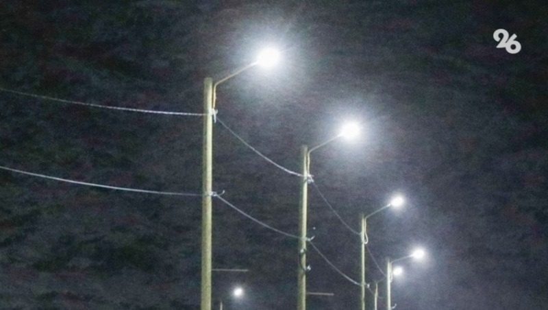 Ещё на четырёх улицах Ипатовского округа установили новые фонари