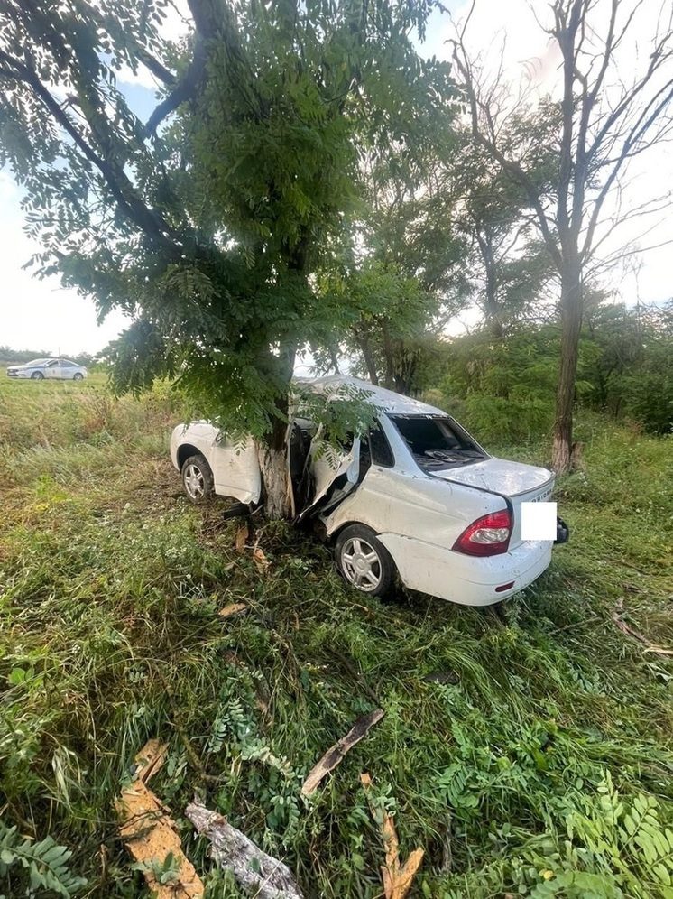 Начинающий водитель не справился с управлением в Грачевском округе и чуть не погиб