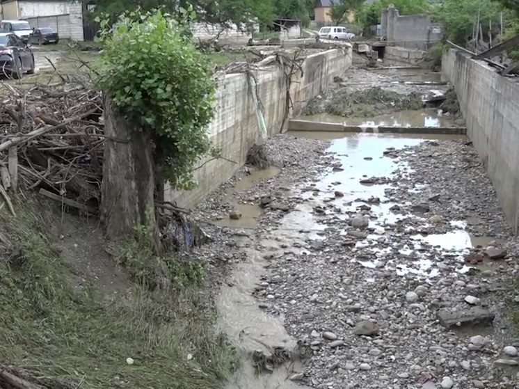 В двух районах Чечни ливнем затопило дома и подворья