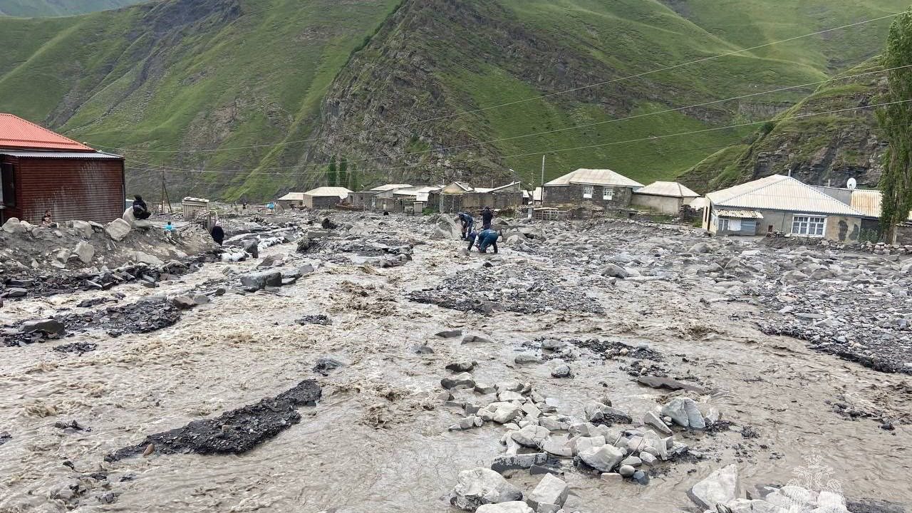 После схода селевого потока в Дагестане пострадало несколько жилых домов0