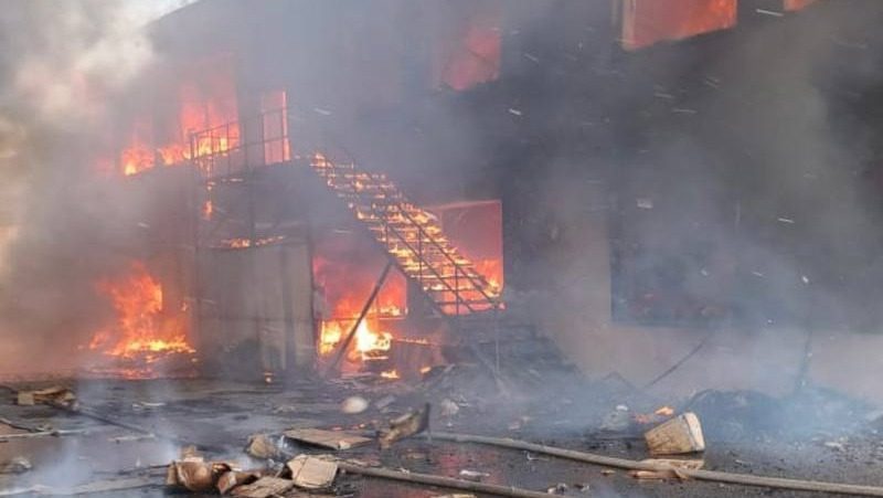Пожар в районе пятигорского рынка «Лира» потушили