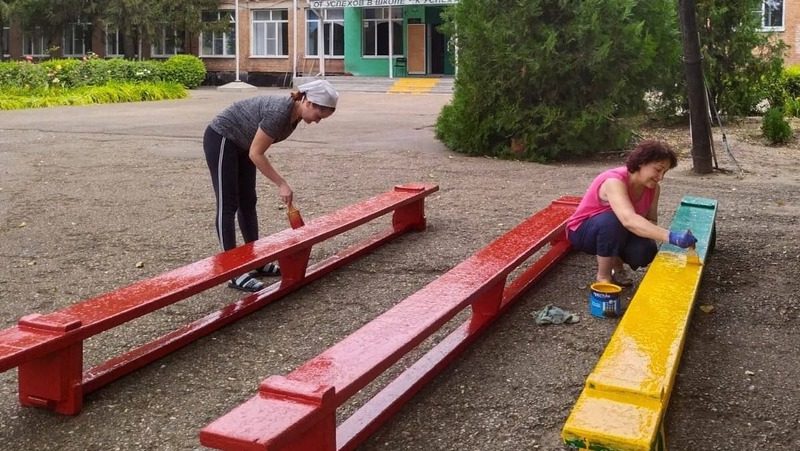 Ремонт в двух школах Красногвардейского округа завершат к 1 сентября