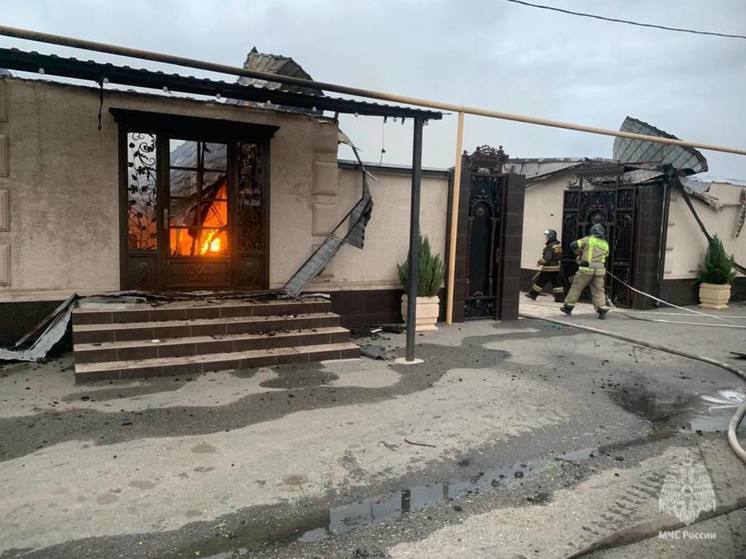 Крупный пожар потушили в селе Кабардино-Балкарии