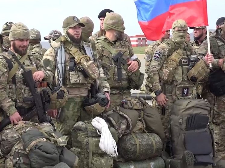 Очередная группа добровольцев вылетела из аэропорта Грозного на спецоперацию