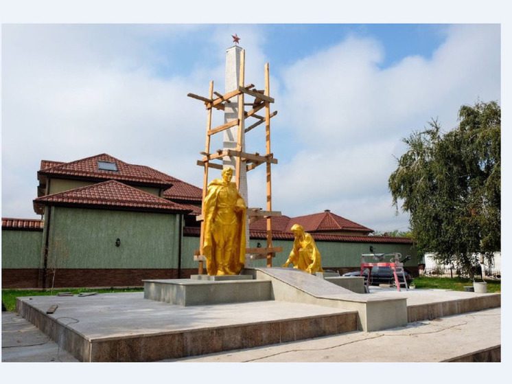 В Кабардино-Балкарии ремонтируют памятник павшим воинам в годы ВОВ