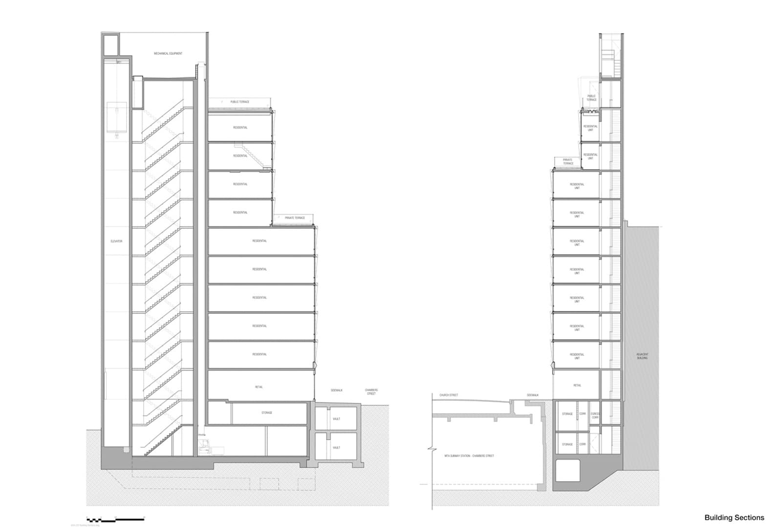 Новостройка в Трайбеке Tribeca Rogue Building от Woods Bagot