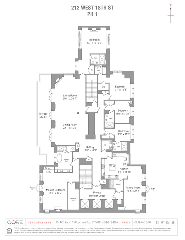 Пентхаус по адресу: 212 West 18th, стоимость – 18,25 млн долларов. Фото: corenyc.com