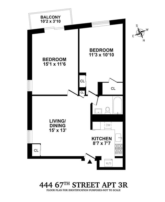 Типичная недорогая квартира с 2 спальнями в Bay Ridge за 449 тысяч долларов. Фото: cityrealty.com