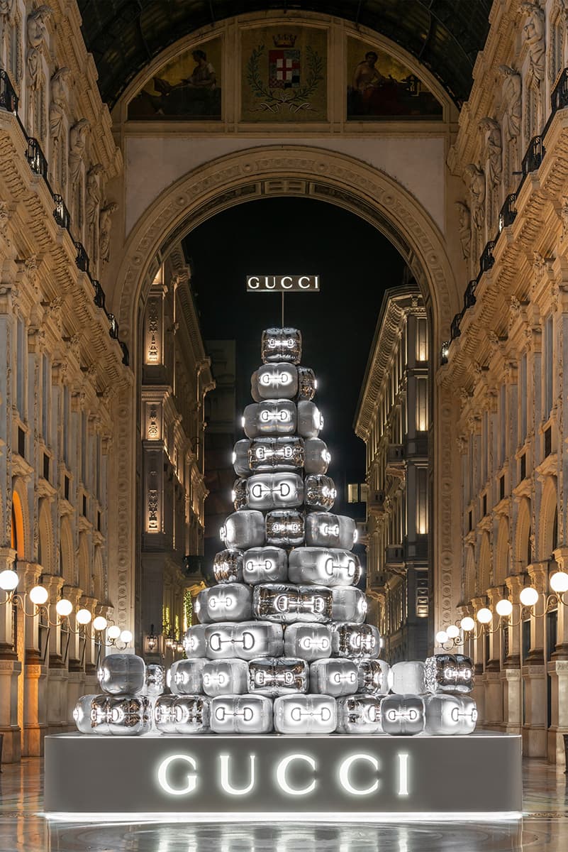 Елка Gucci в Галерее Виктора Эммануила II, Милан. Фото: Gucci