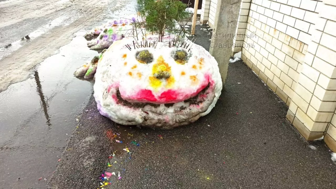 «Креативные люди»: необычных снеговиков лепят жители Ставрополя2