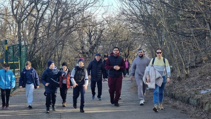 Массовое восхождение на Машук провели в Пятигорске