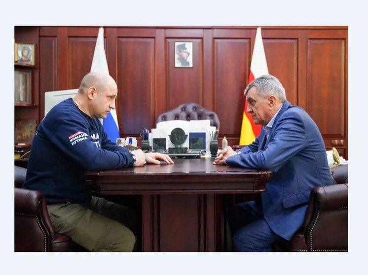 Герой ДНР Артём Жога встретился с главой Северной Осетии