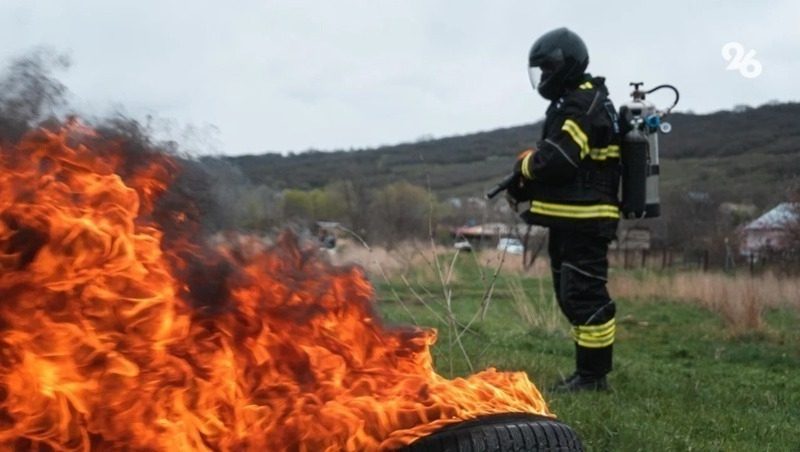 Почти 30 ландшафтных возгораний потушили за сутки на Ставрополье