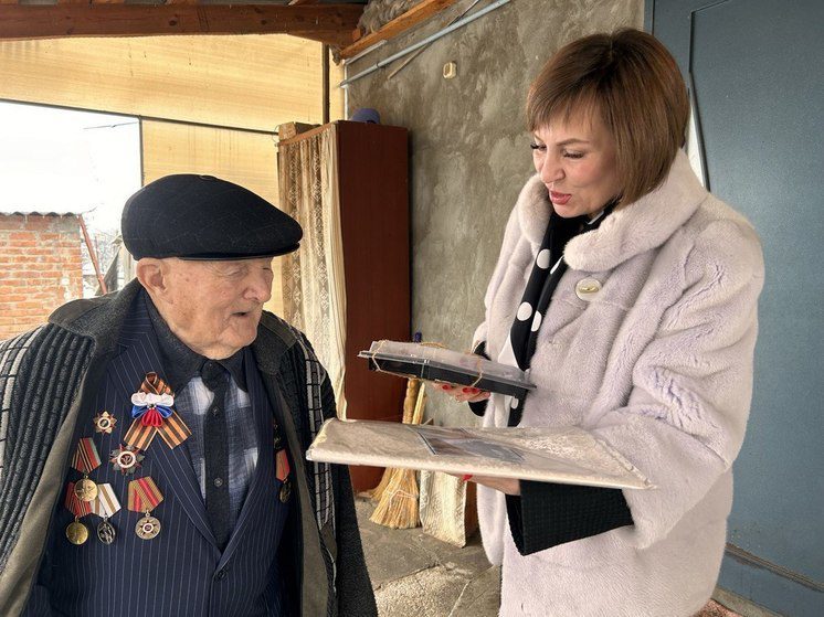 Ветерана Великой Отечественной войны в преддверии 23-го февраля поздравили на Ставрополье