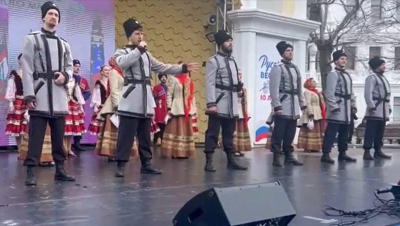 Ансамбль «Ставрополье» поздравил жителей Севастополя с юбилеем Крымской весны
