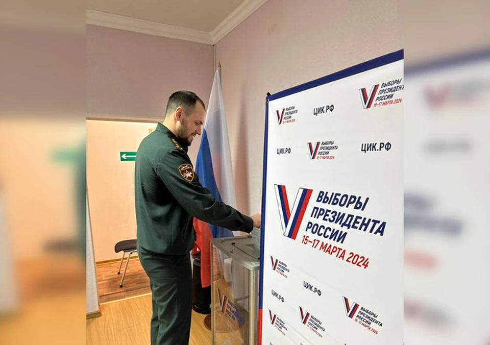 Герой России из Железноводска проголосовал на выборах президента0