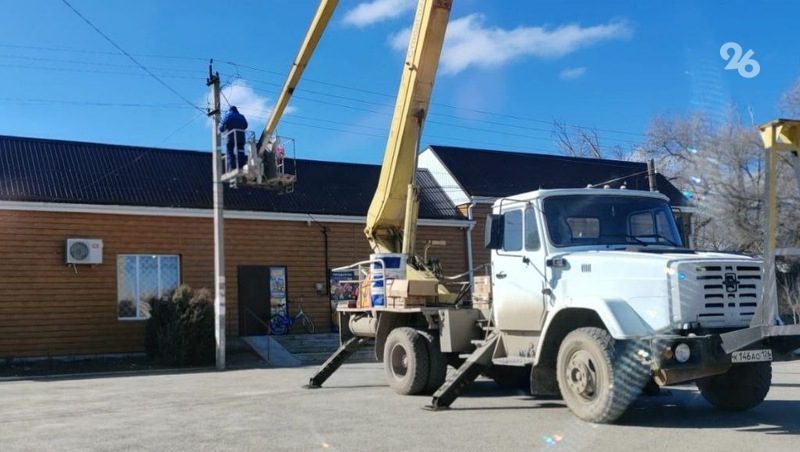 В четырёх поселениях Благодарненского округа восстановили уличное освещение