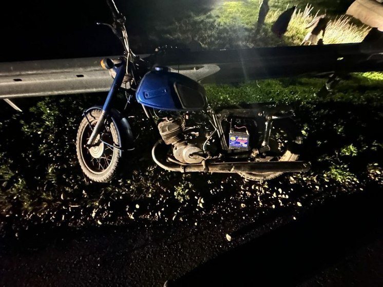 Мотоциклист переломал руки и ноги у строенном им ДТП на ночной трассе Ставрополья