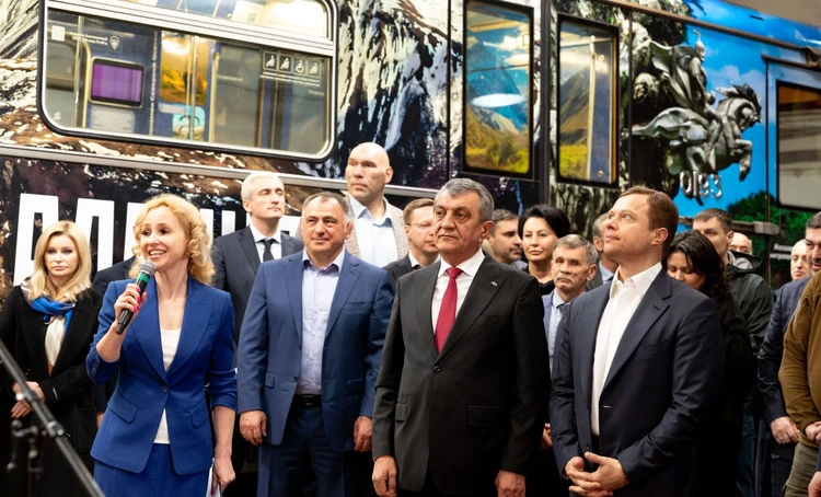 В московском метро запустили тематический поезд, посвященный Северной Осетии1