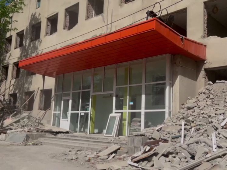 Во Владикавказе по нацпроекту капитально ремонтируют детскую поликлинику