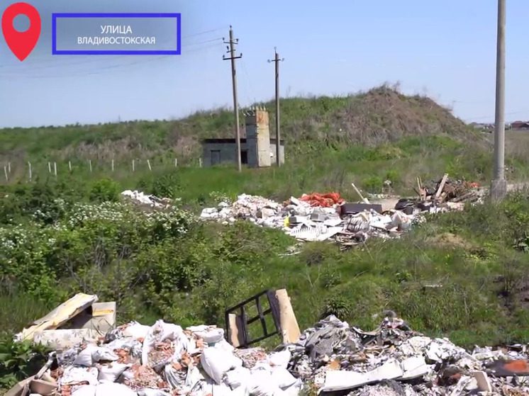 Горы мусора обнаружили на северо-западной окраине Владикавказа