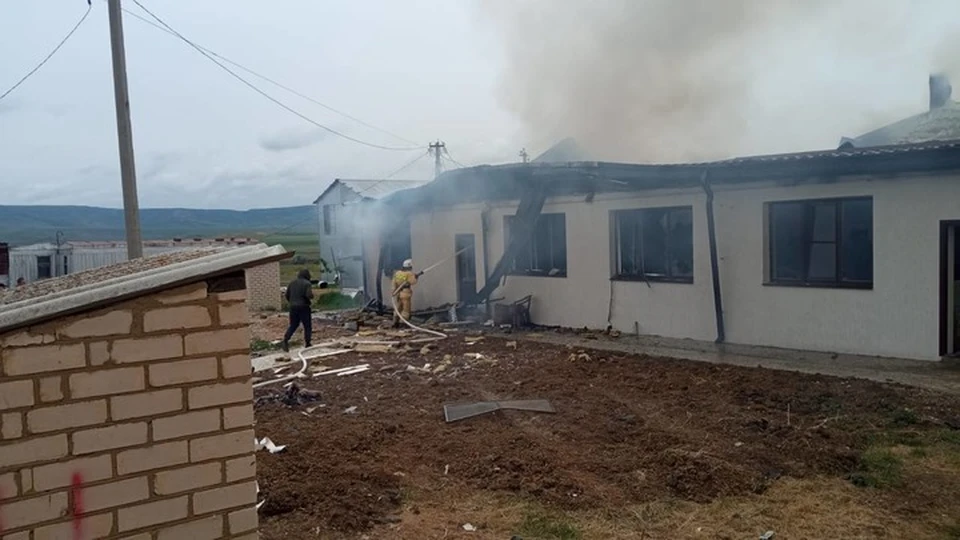 Мужчина пострадал в пожаре на ферме в Ставропольском крае0