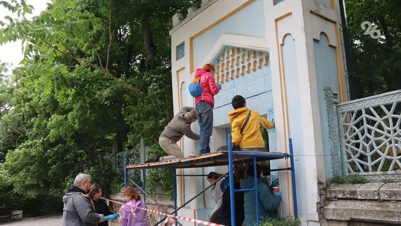 Входному порталу Дворца эмира Бухарского в Железноводске вернут исторический вид