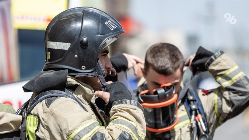 Здание загорелось в Ставрополе из-за поджога