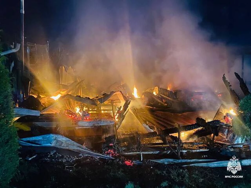 Многодетная семья лишилась дома из-за пожара на Ставрополье0