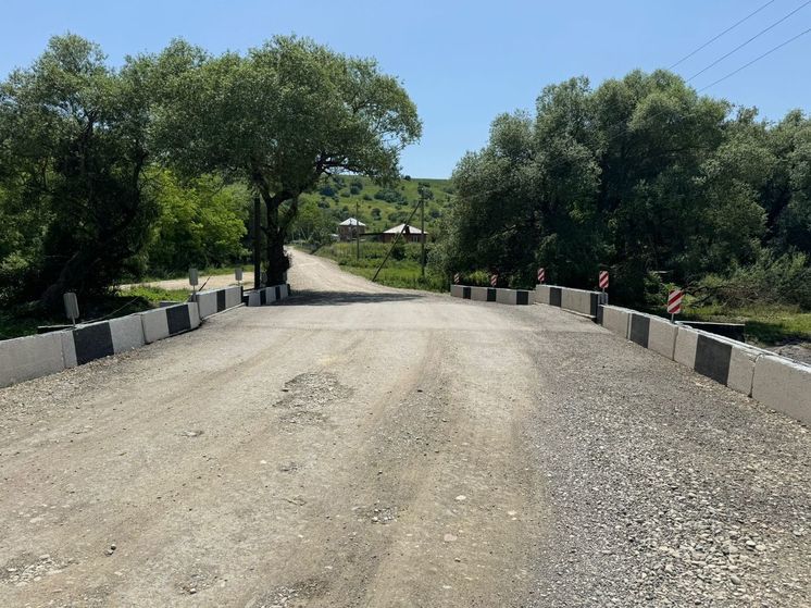 В селе Юца Предгорного округа восстановили автомобильный мост