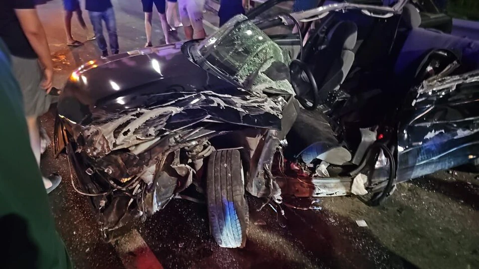Водитель пострадал при столкновении четырех автомобилей на Ставрополье0