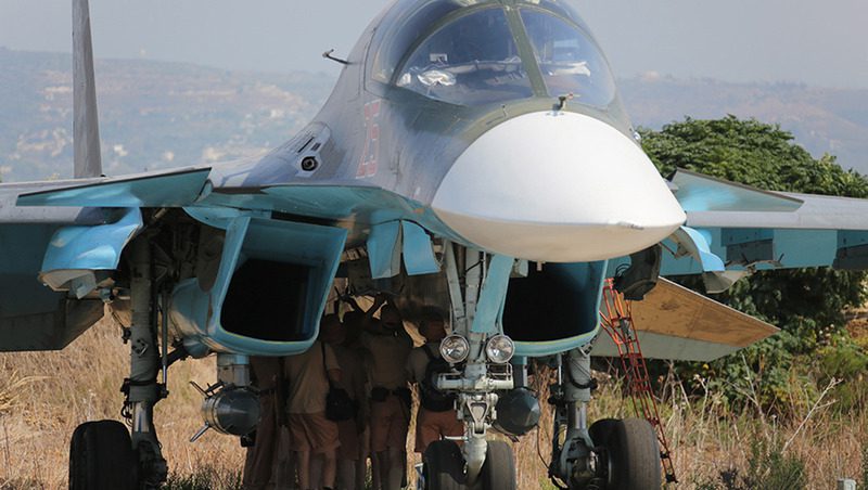 Военный самолёт Су-34 рухнул в горах Северной Осетии