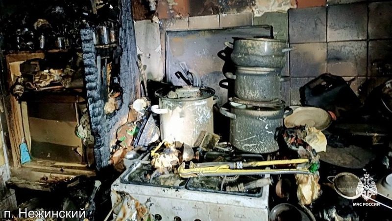 Забытая на плите турка стала причиной пожара в квартире на Ставрополье