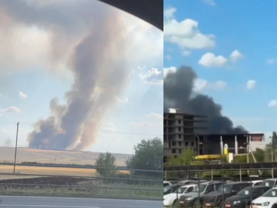 Крупный пожар охватил цех в Минеральных Водах0