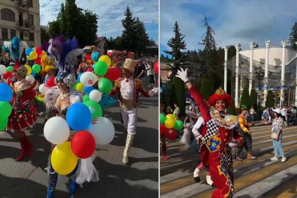 В Кисловодске прошла ежегодная цирковая кавалькада0