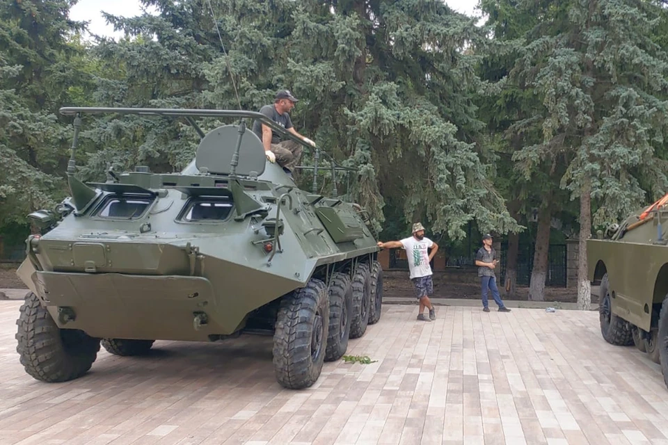 В Железноводск привезли военную технику для музея под открытым небом0