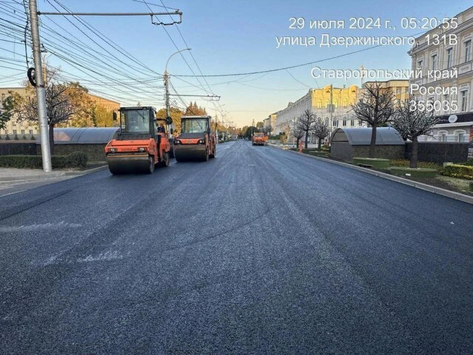 В Ставрополе обновили дороги на трех улицах0