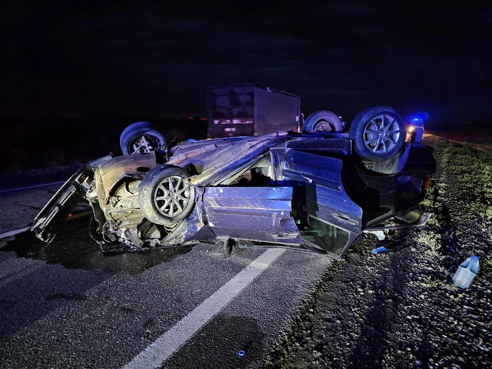 Водитель легковушки погиб в аварии с КАМАЗом на трассе Ставрополья0