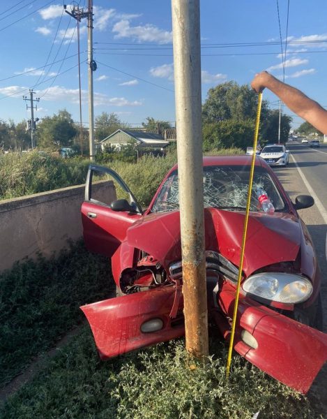 Водитель уснул за рулём и въехал в ЛЭП на Ставрополье