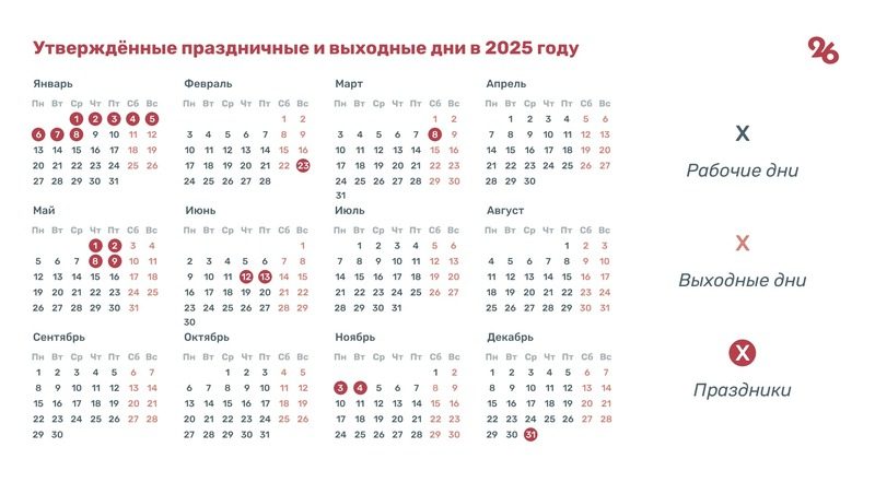 Более 110 выходных дней ждёт ставропольцев в 2025 году