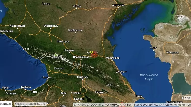 Очередное землетрясение зафиксировали в Чечне0