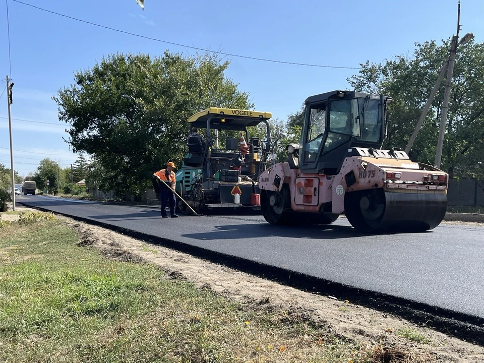 В Новоалександровске начали ремонт дороги на улице Горной0