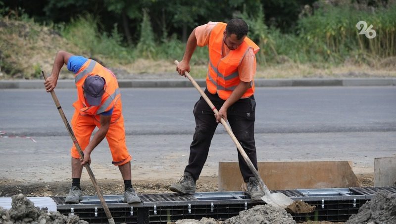 В селе Труновского округа отремонтировали участок улицы по краевой программе