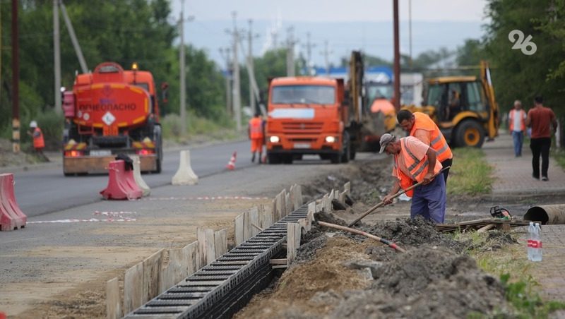 Дорогу протяжённостью около 7,5 км ремонтируют в Минераловодском округе