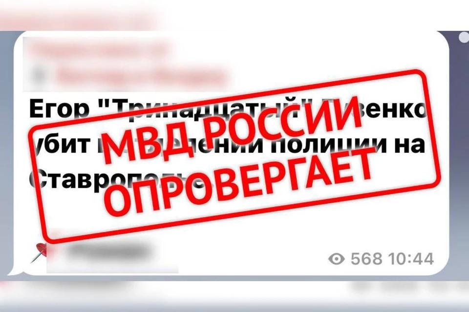 МВД Ставрополья опровергло фейк о смерти задержанного блогера Егора Гузенко0