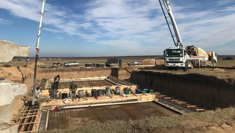 Два резервуара для воды начали строить в ауле Эдельбай